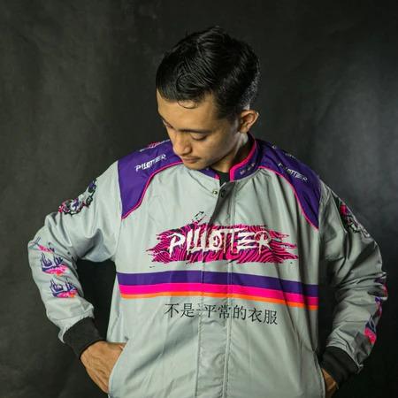 JAKET PARASUT PILOTTER NASCAR FREE BANYAK STIKER JAKET NASCAR PILOTTER