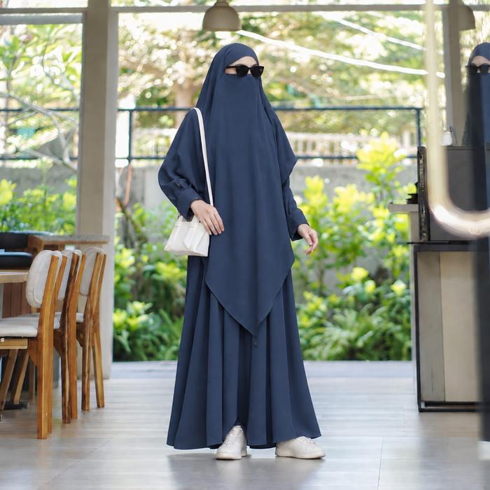 Majeeda - Amira Series Anti UV Mazen Gamis Abaya Elegan Set Hijab French Khimar
