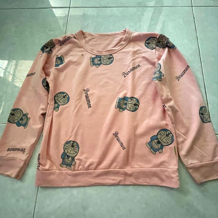 Baju Anak Perempuan Doraemon Motif Doraemon Warna Pink