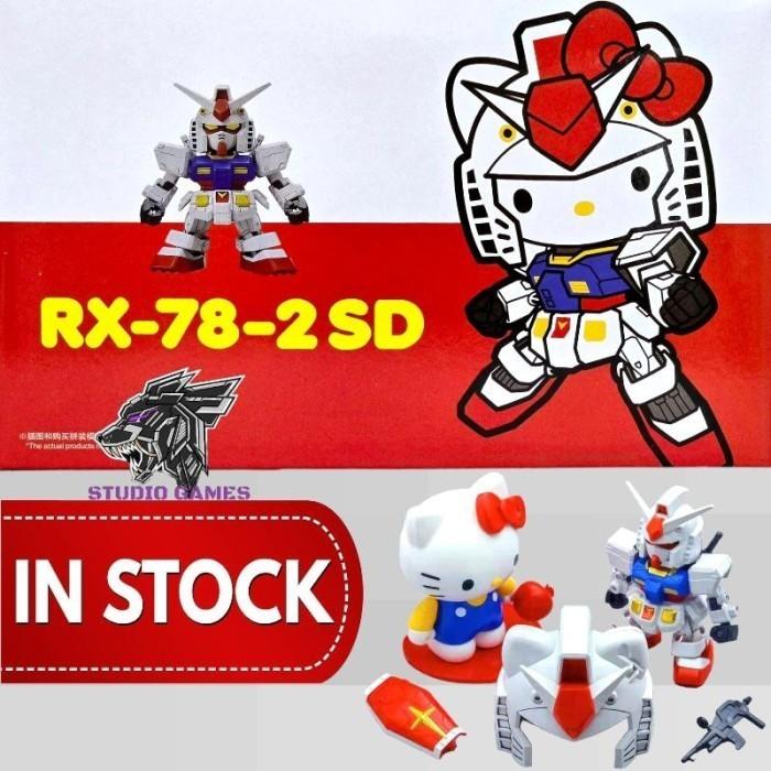 GaoGao SD 1/144 Red RX-78-2 Hello Kitty x The Origin Plamo Gao Gao RX78 HelloKitty Plastic Model Kit