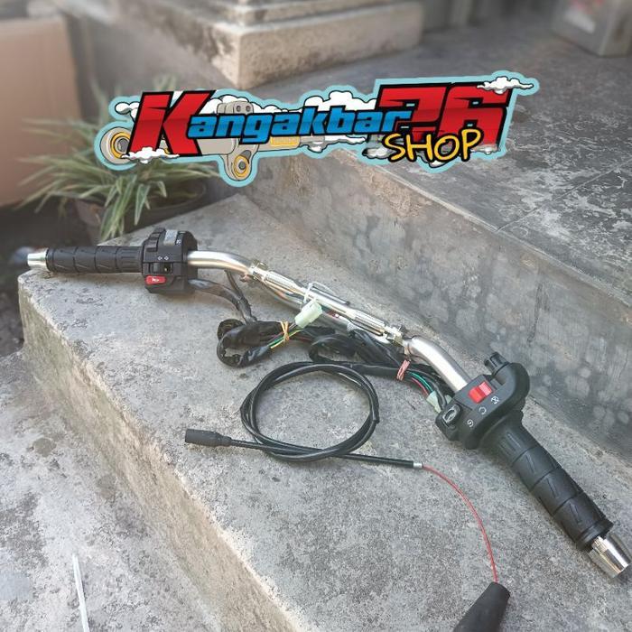 PAKET STANG STIR DAY SET HOLDER KANAN KSR+ HOLDER KIRI VIXION HANGRIP JALU PCX PNP ALL MOTO CB GL ME