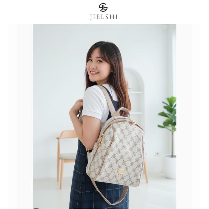 Ransel Andin Kc-048# Tas Ransel Wanita - Backpack Cewek Bahan Kulit Pu Leather Premium Model Terbaru