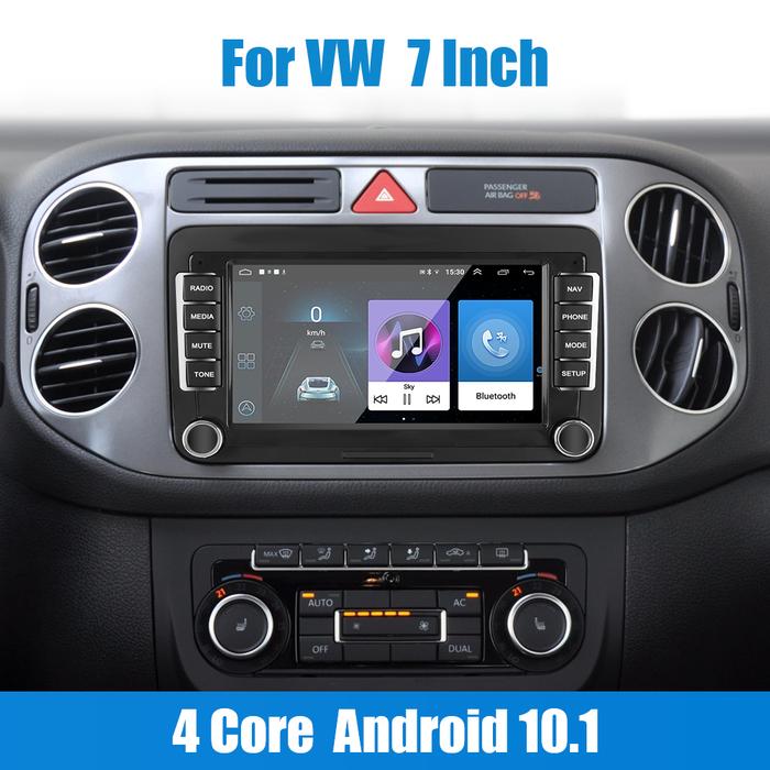 Android 10.1 Multimedia Player 7 Inch Car Radio 2 Din For VW