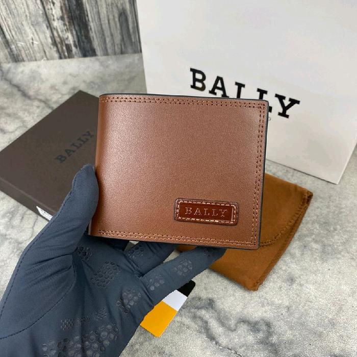 DOMPET SAKU LIPAT BRANDED PRIA WALLET MEN B'L 78011 BROWN LEATHER MIROR