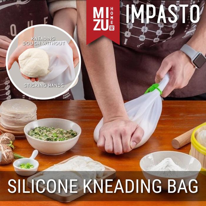 MIZU IMPASTO Reusable Silicone Dough Kneading Bag Kantong Ulen Adonan Extra Hygienic