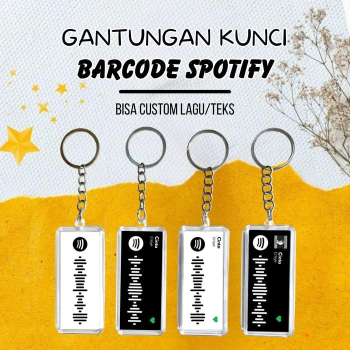 Gantungan Kunci Custom Spotify / Keychain Custom Spotify / Ganci Akrilik Custom / Yoya Gift Keychain