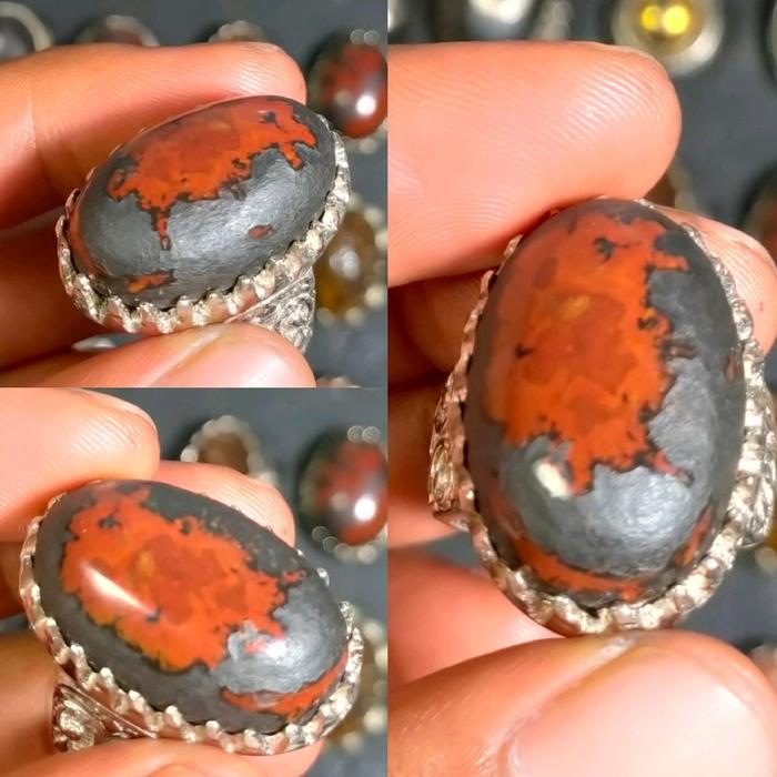 batu akik fosil kelor merah