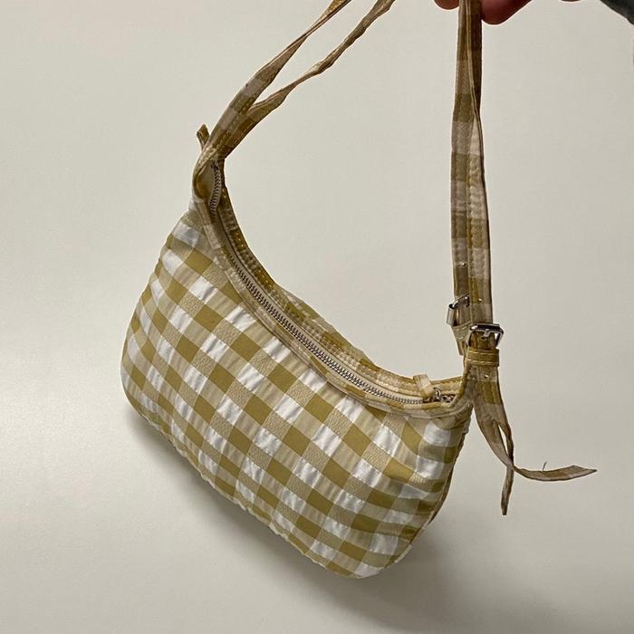 ZARA SHOULDER BAG TARTAN MOTIF