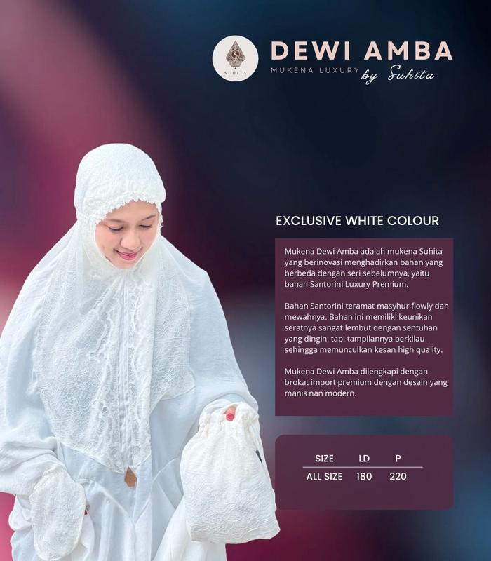 MUKENA MAHEWARI by SUHITA / MUKENA TERUSAN Muslim Nyaman Mewah