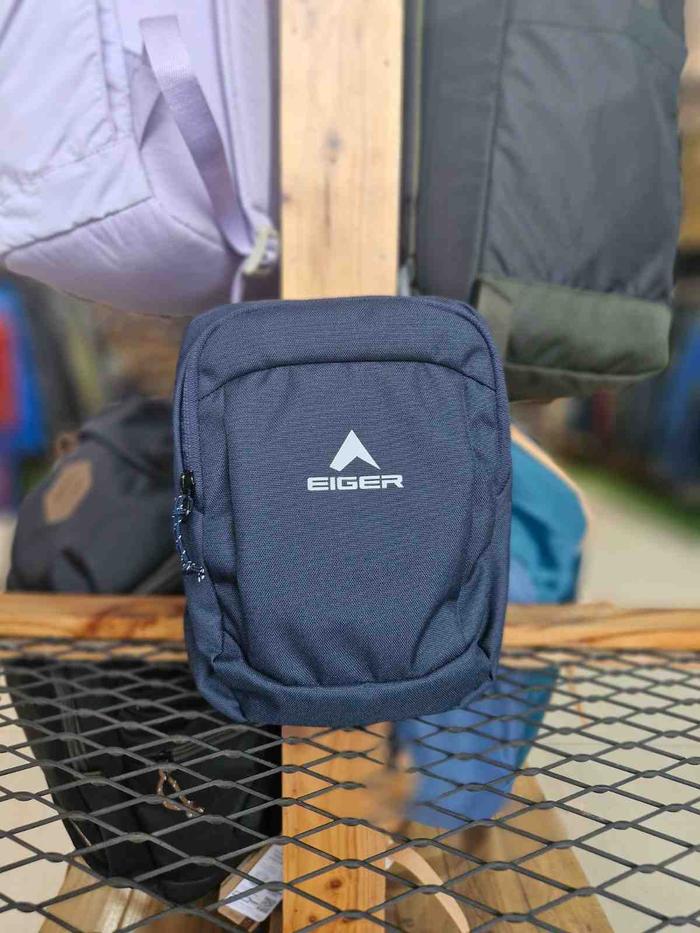 SLING BAG EIGER 10461 SWIFTLAND POUCH 1A - NAVY - KAPASITAS BESAR DAN ERGONOMIS - TAS SELEMPANG PRIA
