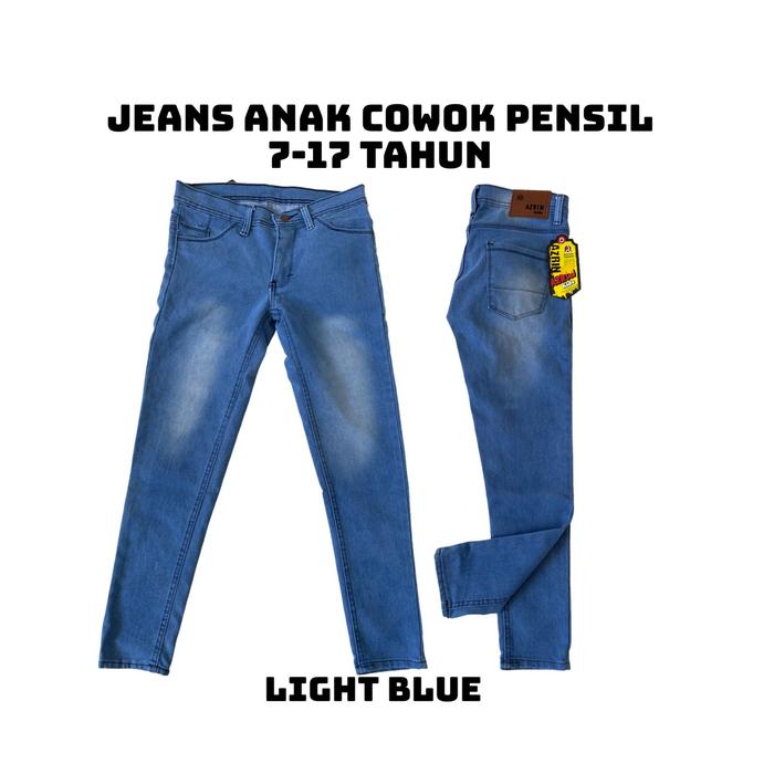 Celana Panjang Jeans Anak Remaja Tanggung Laki Cowo Cowok Pensil Skinny Slimfit Slim Fit Stretch Str