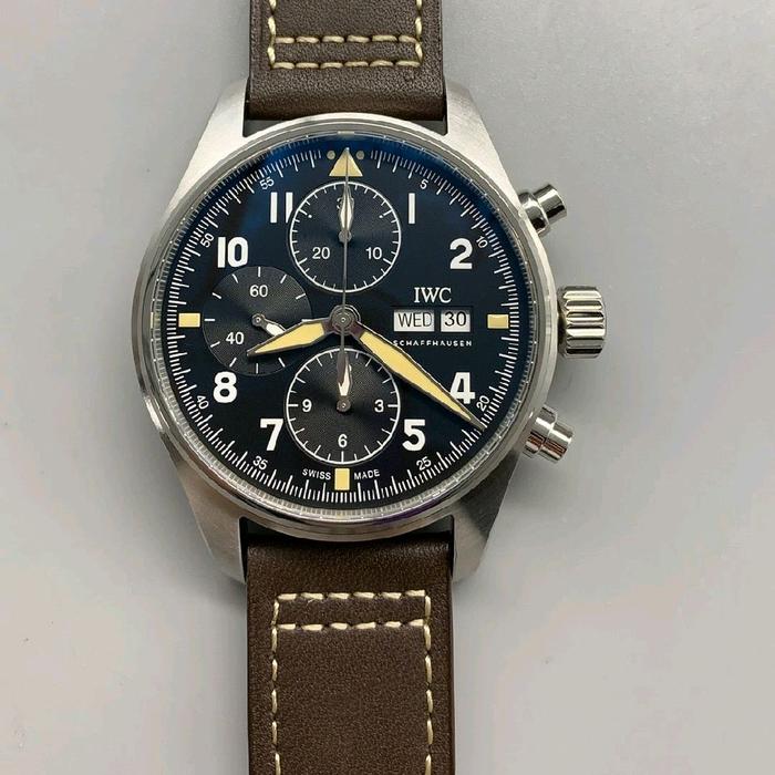 Jam Tangan IWC pilot's Chronograph Automatic Clone 41mm