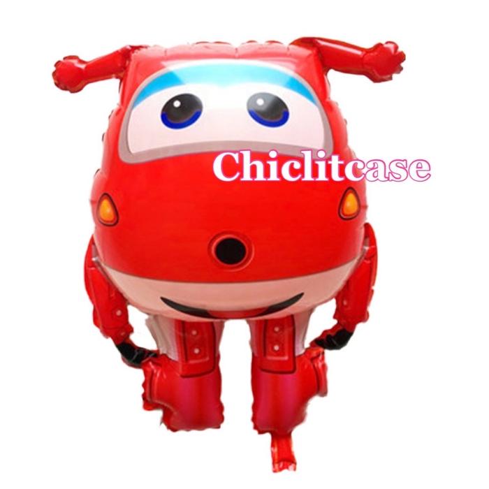 balon foil robot poli karakter robocar poli/superwings
