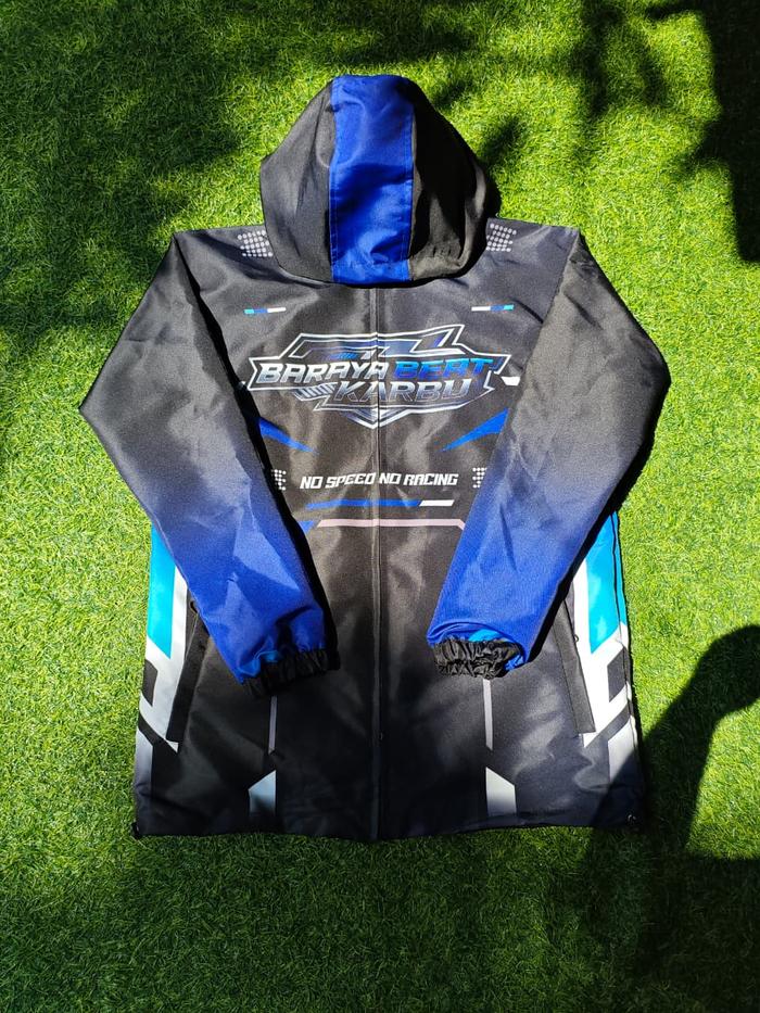 JAKET PREMIUM PARASUT | Jaket Racing Baraya Beat Karbu | Waterproof | COD