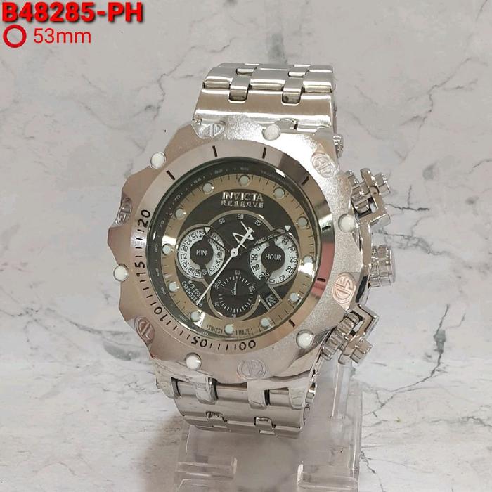 Jam Tangan Pria INVICTA 8285 Original Analog Chrono Tggl Aktif Rantai Stainless steel Water Resistan