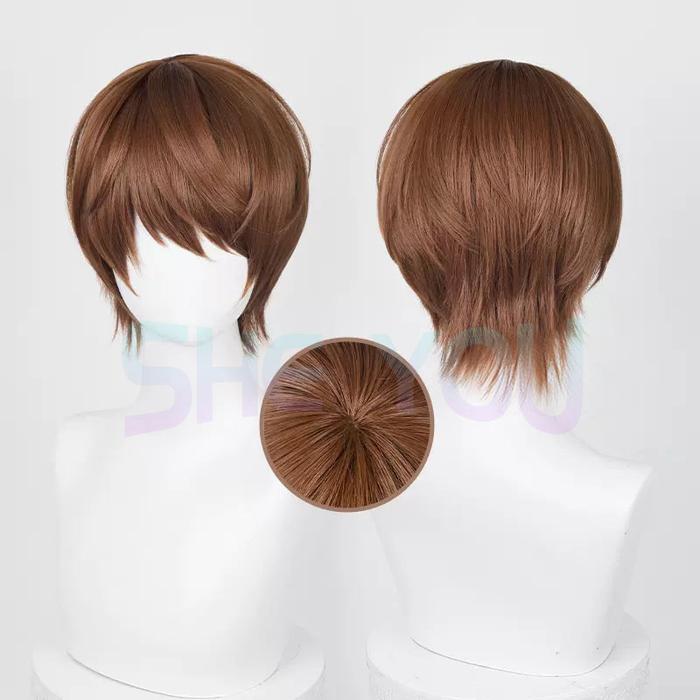 Death Note Yagami Light Cosplay Wig 30 Short Dark Brown Wig Cosplay