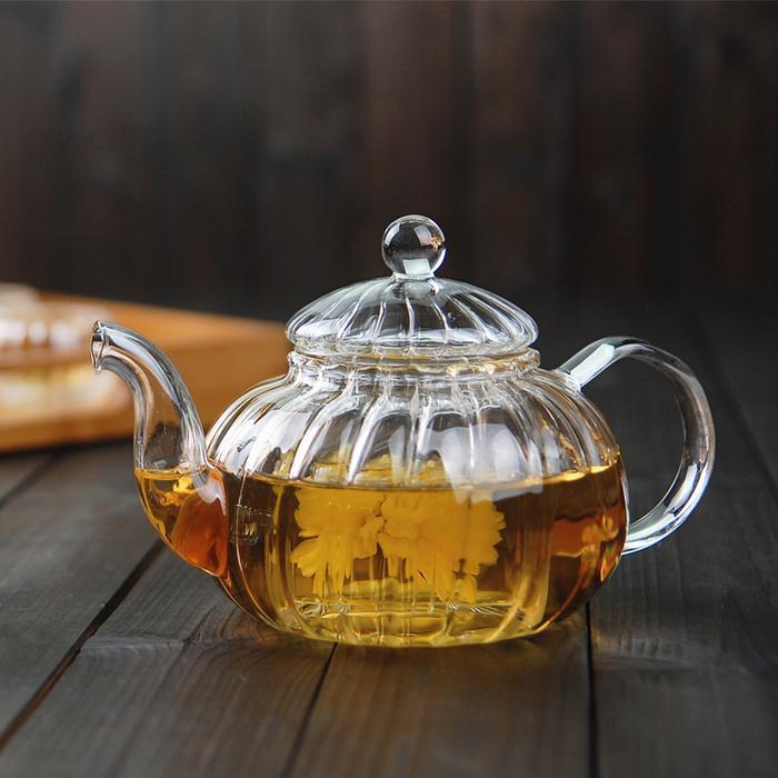 Teko Teh Kaca Pitcher Tahan Panas with Infuser Filter Borosilicate