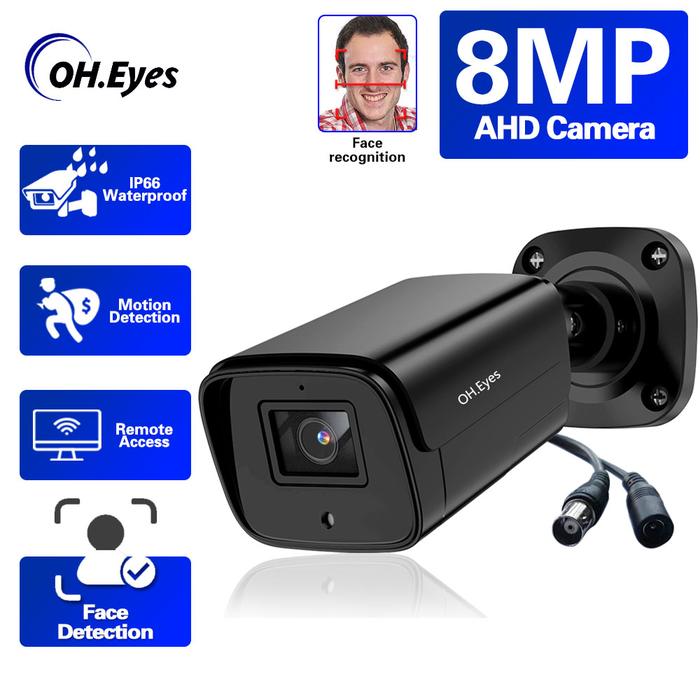 4K 8MP Ahd Camera 5mp 4mp 2mp Outdoor Waterproof Cctv Video