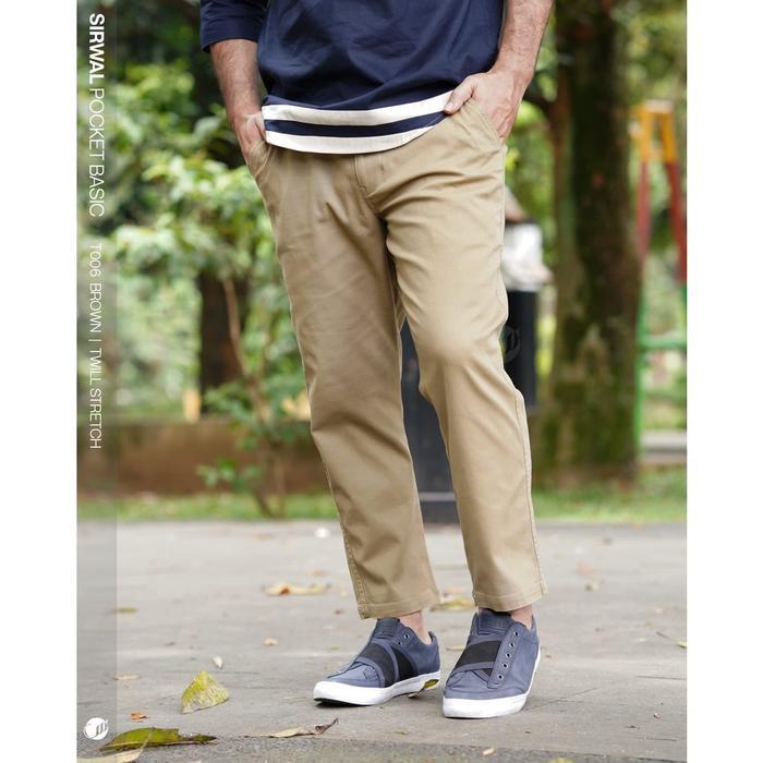 Terbaru Samase Celana Sirwal Pocket Basic T006 Formal Kantor