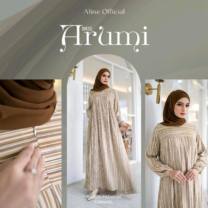 ARUMI DRESS √ Gamis Simple Latisza Official √ Remeisha Store