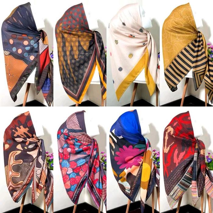 PROMO JILBAB Scoop&Cone Monel | fruity,marble ochre,carousel red,camilla,fusion,geostone,azalea | HI