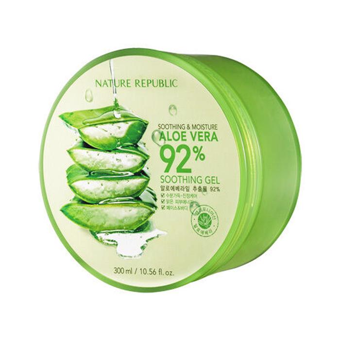 Original NATURE REPUBLIC Soothing Moisture Aloe Vera 92% Soothing Gel