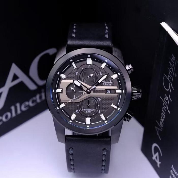 Jam Tangan Pria Alexandre Christie AC 6562 / AC6562 Garansi Resmi 1 Tahun Kulit quartz stainless Wat