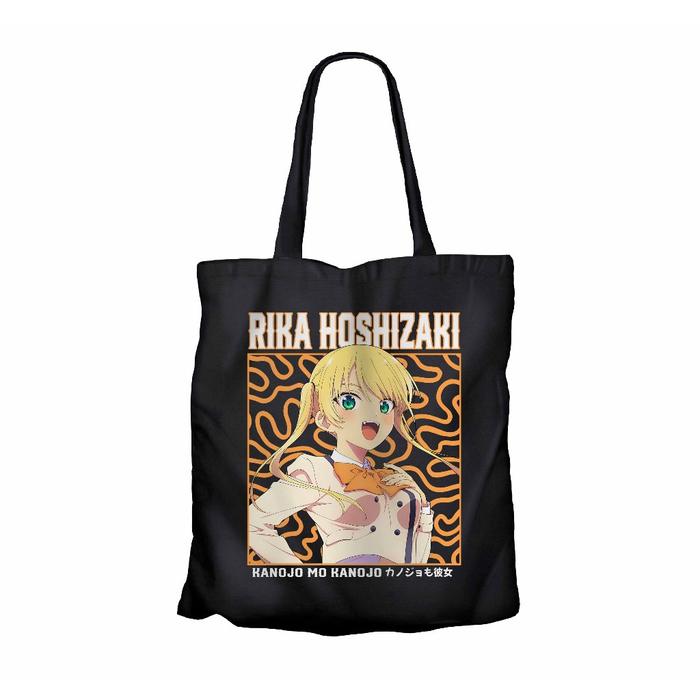 Tote bag infinite anime RIKA HOSHIZAKI - KANOJO MO KANOJO material canvas