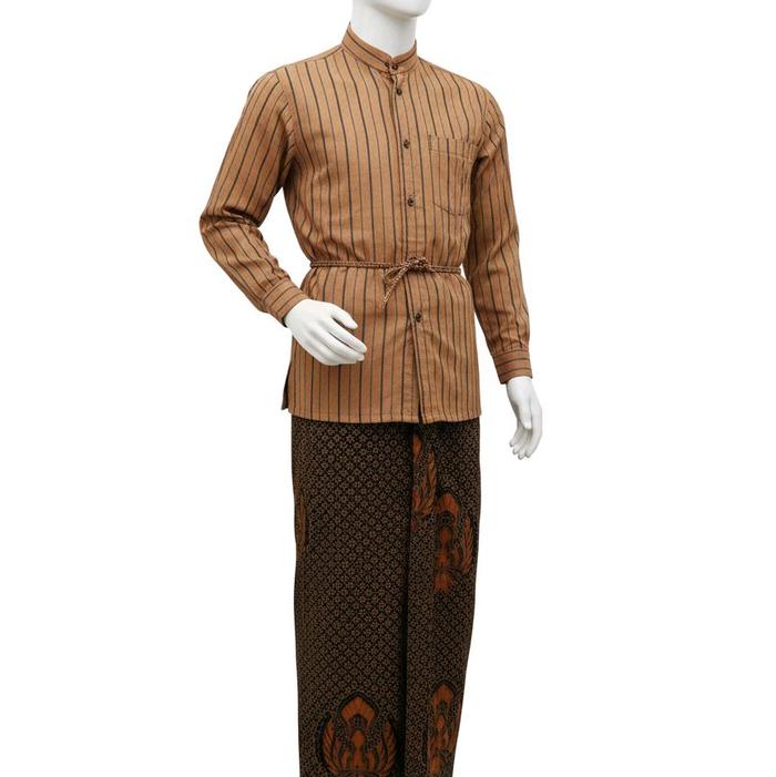 Anisa shop-Jarik Wiru Instant Pria jumbo XXXL BB 80 kg-motif truntum garuda-warna sogan khas solo-as