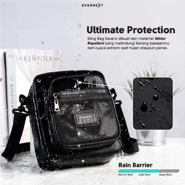 Eiger - EVERNEXT Tas Selempang Pria Sling Bag Pria Anti Air Tas Slempang Savero Mini Cowok Waterproo