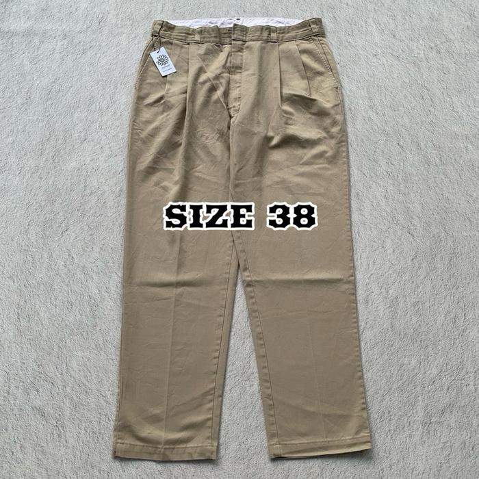 Celana Dickies Pleated Pant MADE in USA size 38 / Dickies Double knee / Dickies 874 / Dickies 873 / 