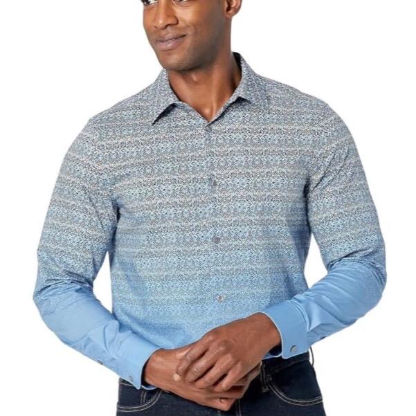 kemeja perry ellis strecht combre original