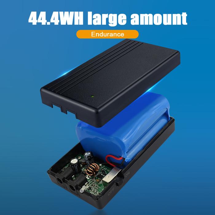 44.4/14.48wh Mini Portable UPS 5/9/12V Uninterruptible Movable Power