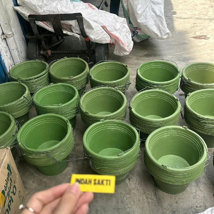 EMBER COR ANTI PECAH EMBER TUKANG COR PLASTIK HIJAU