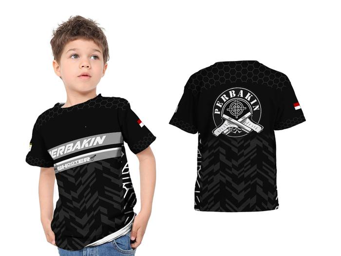 Baju Kaos Tshirt Anak Jersey Tembak Shooter Perbakin New 2026 Custom Full Print