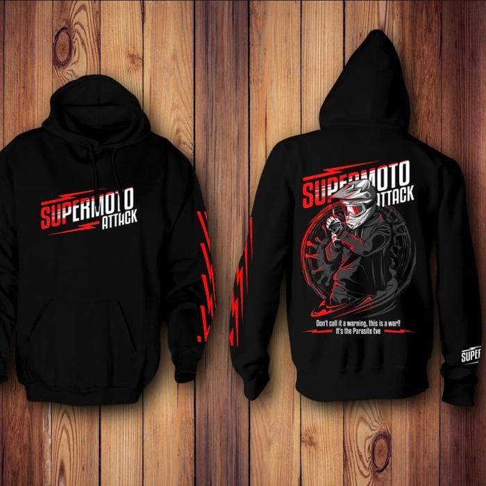Hoodie / Kaos supermoto attack
