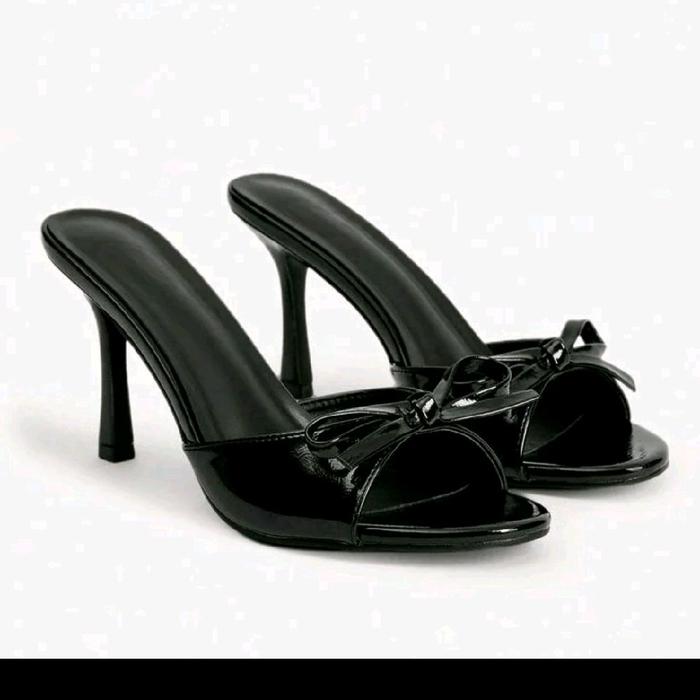 Sp14 Haigh heels sandal wanita model terbaru kokop pita kacang 9 Cm dengan desain elegan dan tali ya