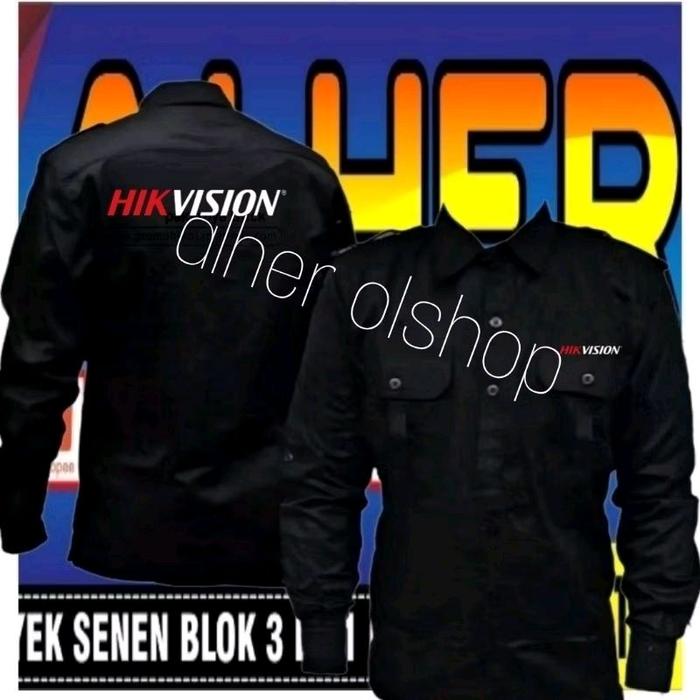 ready stok kemeja Hikvision baju Hikvision seragam Hikvision Pdh Hikvision kemeja kerja Hikvision ba