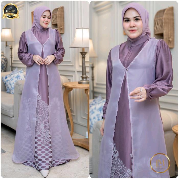 Naraya Dress Gamis Outer Mewah Premium by Wadah Muslim