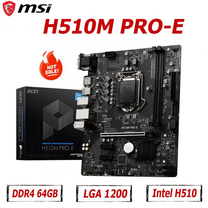 MSI H510M PRO Motherboard Micro-ATX LGA1200 Intel H510 DDR4