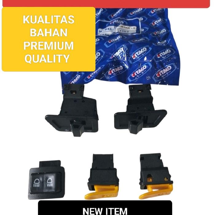 TOMBOL SAKLAR LAMPU KANAN KIRI SET ISI 5 PCS ASSY SUZUKI SPIN 125 SKYWIVE SKYDRIVE KUALITAS SUPER
