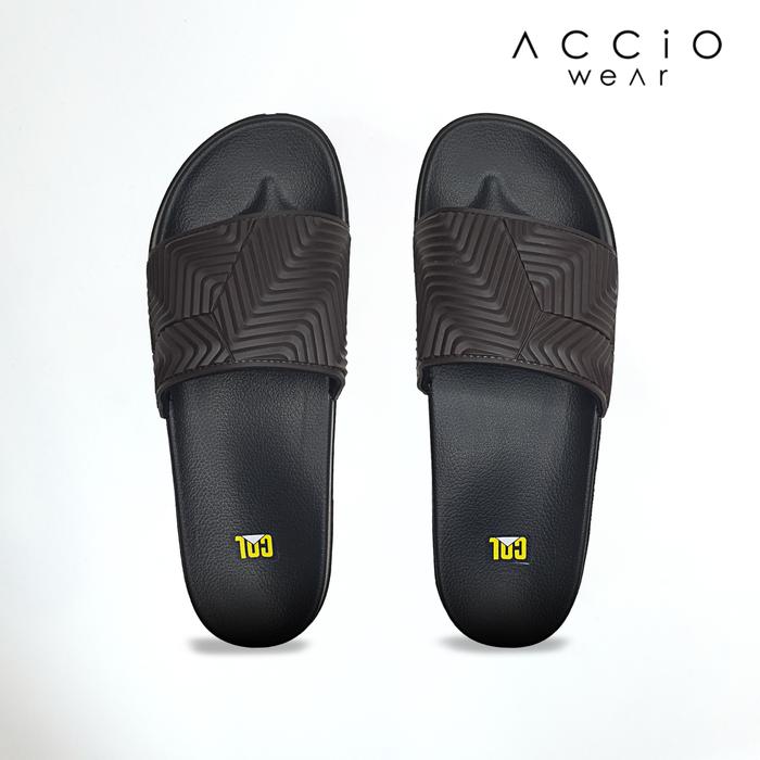 Sandal Selop Karet Pria Murah Barnett Colorado Jordan - Dark Brown