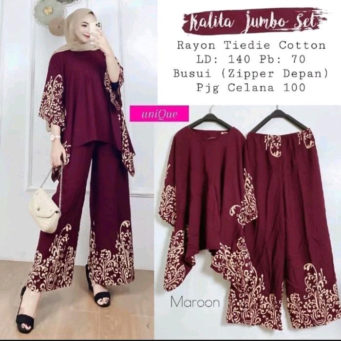 setelan waka kalita jumbo set ori