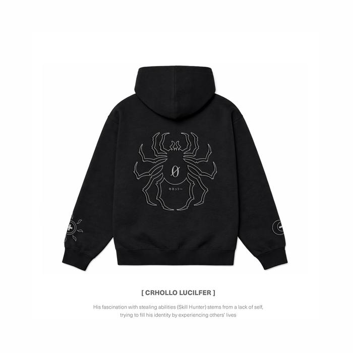 hoodie anime Chrollo Lucilfer Premium Pullover Hoodie Bordir Heavyweight Oversize 100% Cotton Fleece