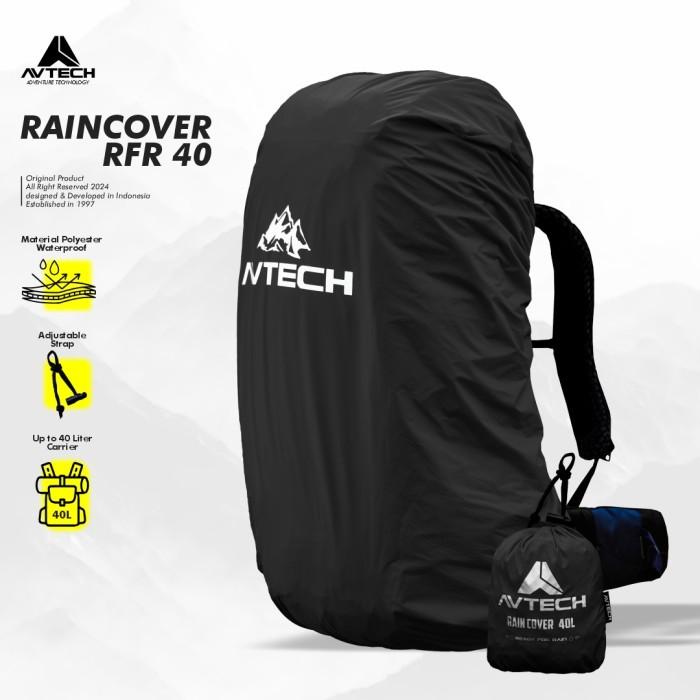 HARGA PROMO  AVTECH - RAINCOVER READY FOR RAIN CARRIER 40L - COVER BAG WATERPROOF - PELINDUNG TAS 40
