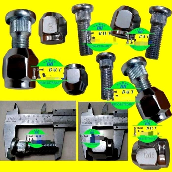 (1Biji) Baut roda mur racing agya baut mur racing roda agya
