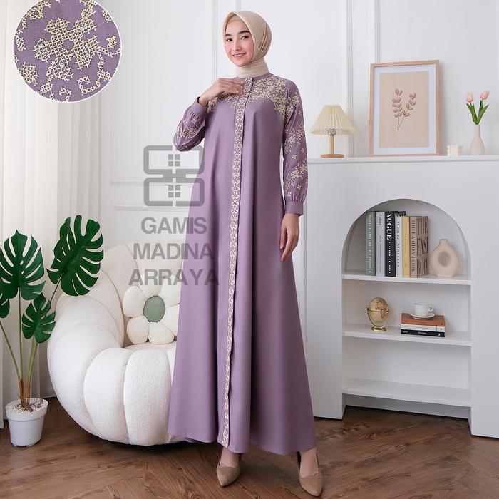 Gamis GUZEL Arraya Katun Toyobo Bordir Asli