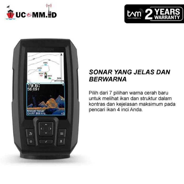 Garmin Striker Vivid 4Cv 4 Cv With Transducer Gt20-Tm Gps Fishfinder Promo