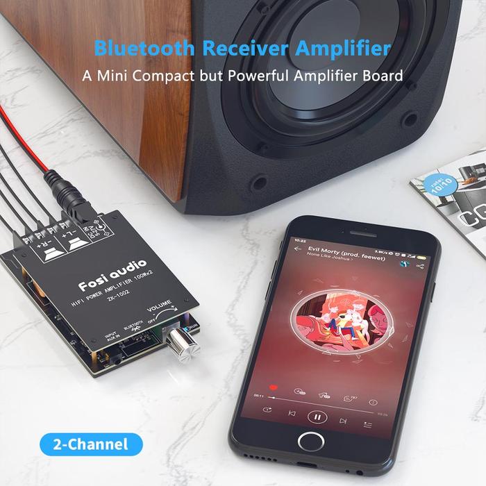 100W Bluetooth 5.0 TPA3116D2 Digital Power Amplifier Board Hifi