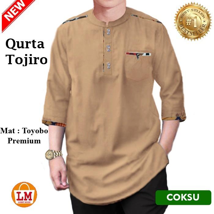 LOBBY MODE Baju Koko Pria Muslim QURTA TOJIRO bahan Toyobo Premium 23151 23153 23155 23157